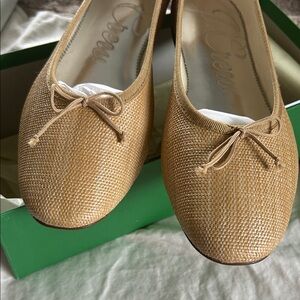 J. Crew Straw Zoe Ballet Flat